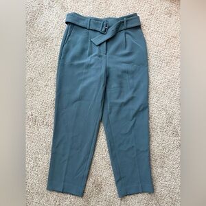 Ann Taylor Teal Belted Women's Trousers